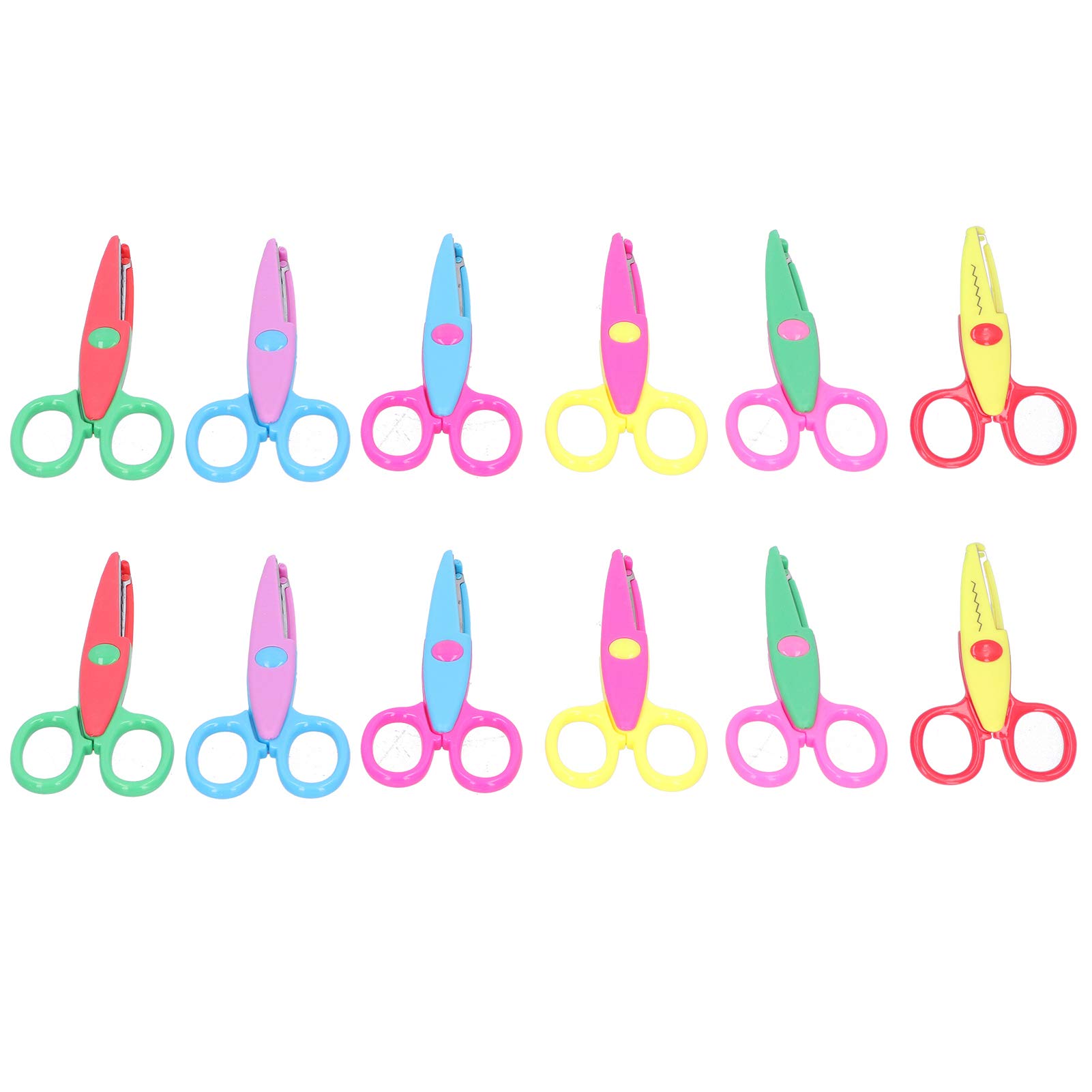 URRNDD Decorative Edge Scissors for Kids - Craft Scissors for Scrapbooking, Paper Cutting, Office, School & Home Use - Perfect for DIY Projects, Art & Craft Activities