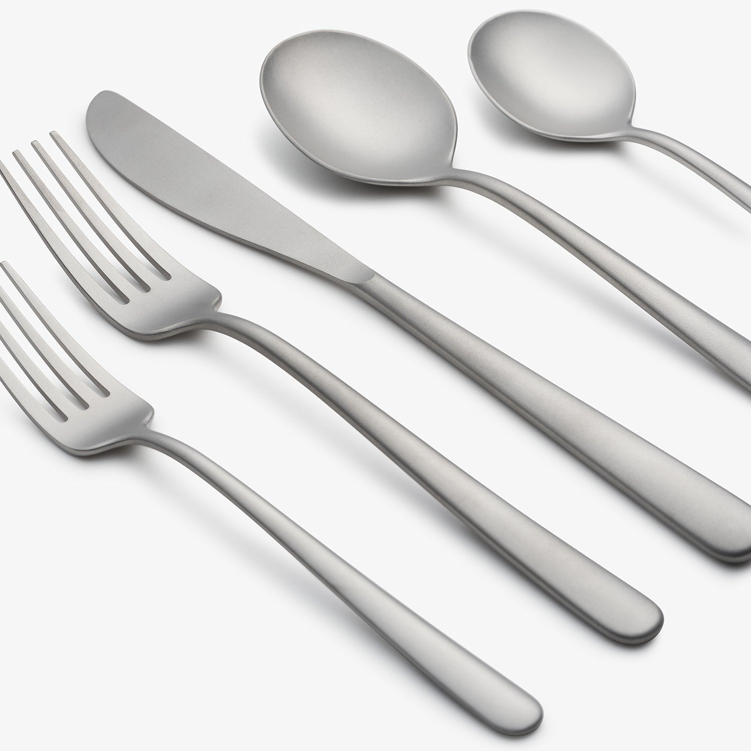 Lorenn Sand 20-Piece Stainless Steel Flatware Set - Elegant Dinnerware for Everyday Use & Formal Dining - Perfect for Restaurants, Weddings, and Home Entertaining