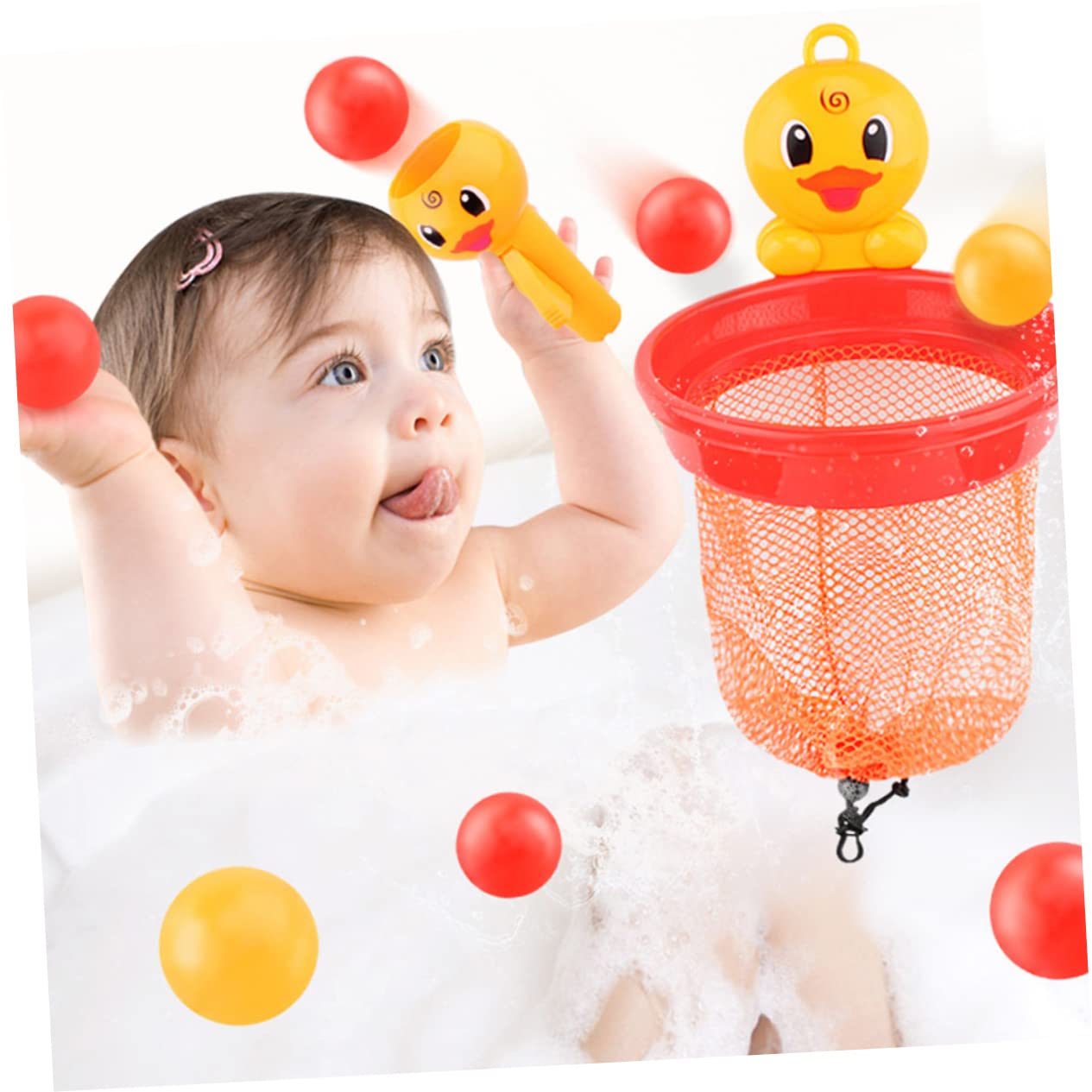 VICASKY 3 Sets Bath Toys for Toddlers - Waterproof Shower Toys, Fun Bathtub Playset for Kids, Yellow Plastic Duck & Animal Toys - Perfect for Baby Bath Time & Sensory Play