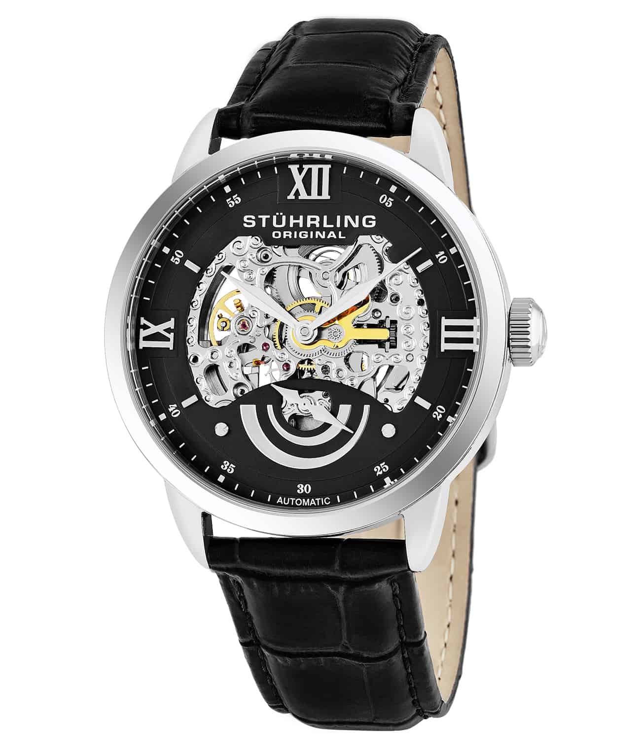 Grey Dial / Silver Case / Brown Leather Strap Tang Buckle