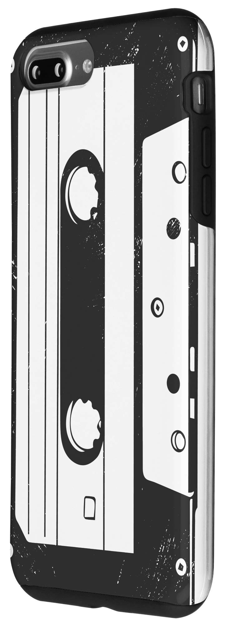 Vintage 80s Retro Cassette Tape Phone Case for iPhone 7 Plus/8 Plus - Durable Protective Cover with Unique Design - Perfect for Music Lovers & 80s Nostalgia Fans