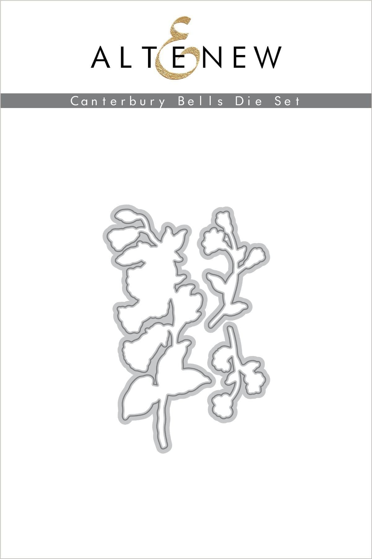 Canterbury Bells Layering Stamp & Die Set for Card Making - DIY Floral Scrapbooking Supplies for Handmade Greeting Cards & Wedding Invitations