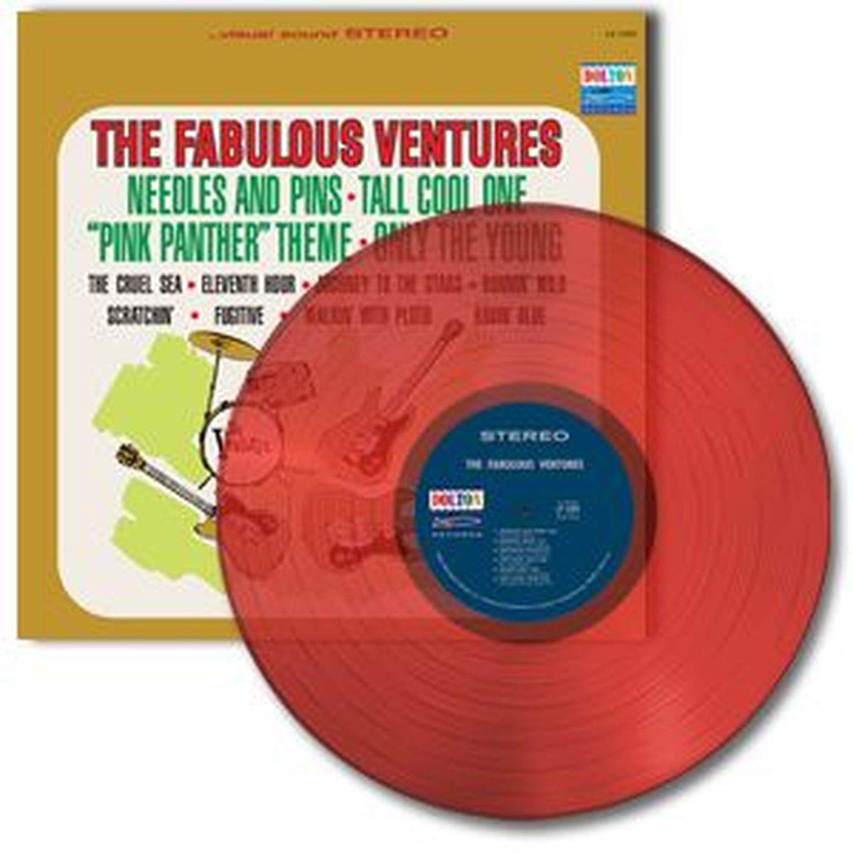 The Fabulous Ventures - Limited Edition Red Vinyl Record | Classic Rock Music Collectible | Perfect for Vinyl Enthusiasts & Home Decor
