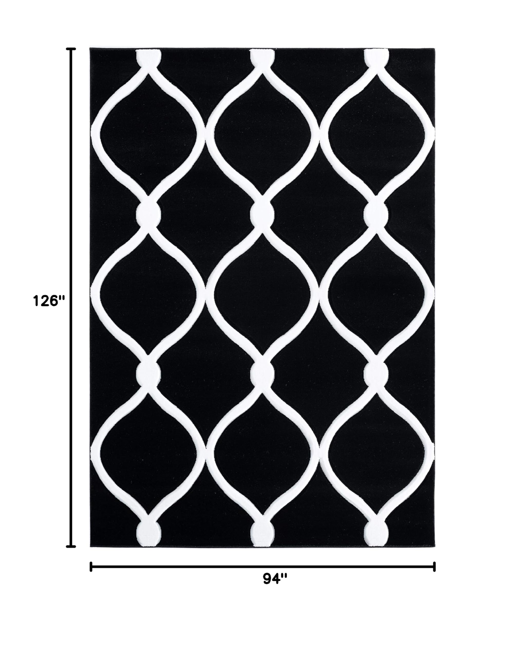 United Weavers of America Bristol Rodanthe Black Area Rug 7'10