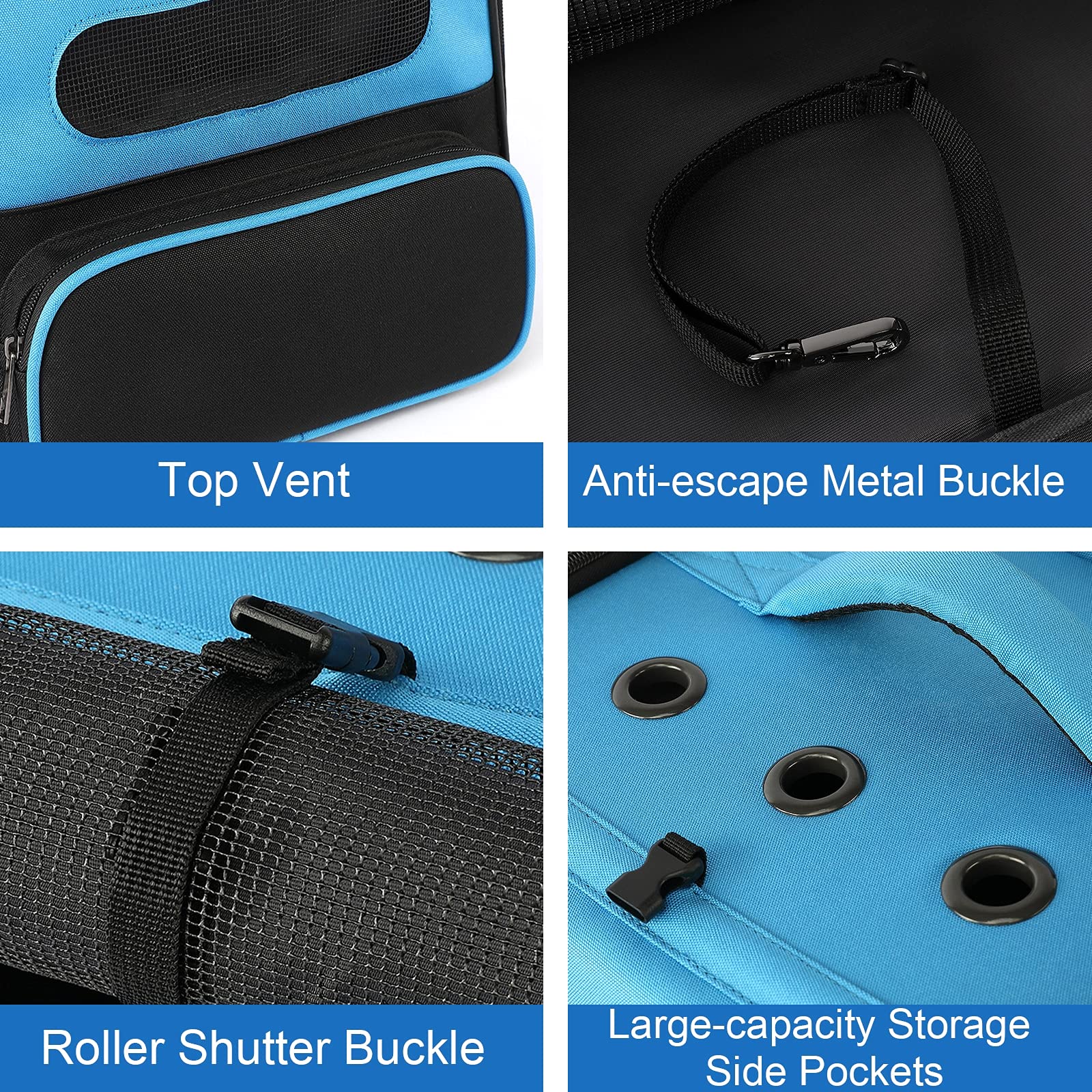 Portable Pet Backpack Carrier with Removable Wheels - Cat & Dog Travel Carrier, Soft-Sided Rolling Pet Stroller for Small Animals | Perfect for Air Travel, Vet Visits & Outdoor Adventures