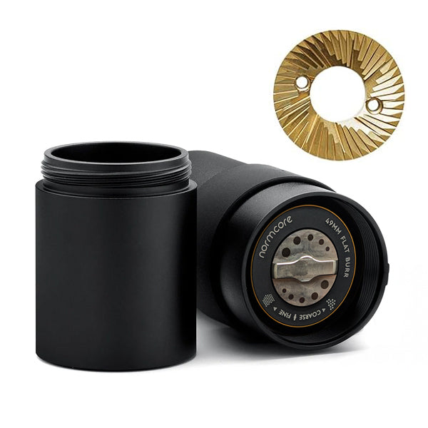 Premium Normcore Manual Coffee Grinder V2 - Adjustable Burr Mill for Espresso, French Press & Pour Over - Portable Hand Crank Coffee Bean Grinder for Home, Camping & Travel