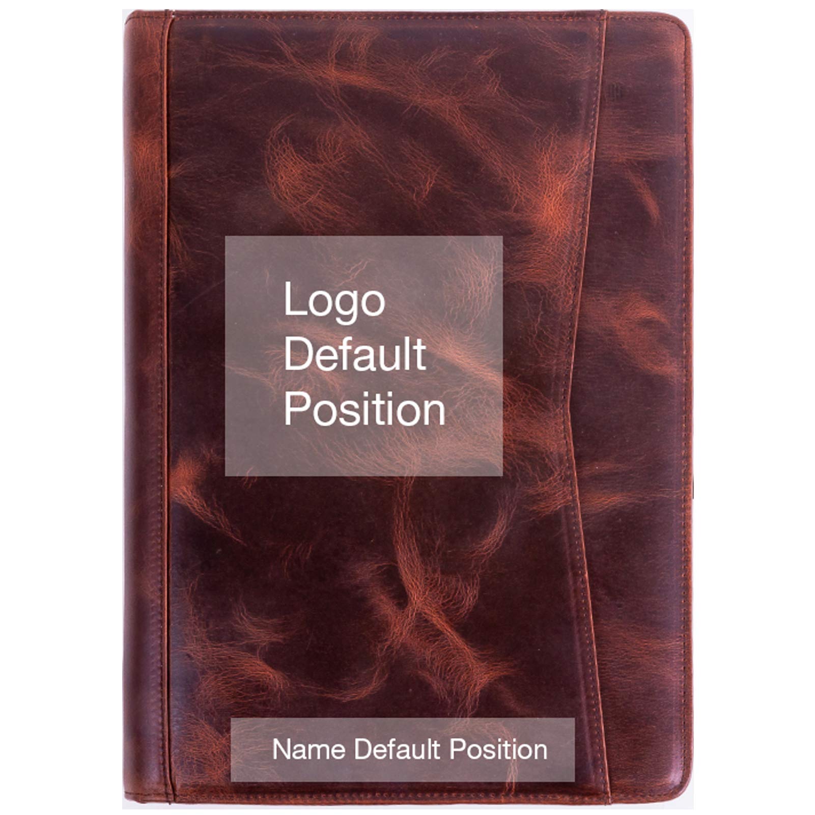 Personalized Engraved Leather Portfolio Padfolio for Men - Custom Gifts for Dad, Husband, Son - Father's Day, Birthday Present - Oil Wax Finish - Perfect for Business Meetings, Office Use & Professional Gifting