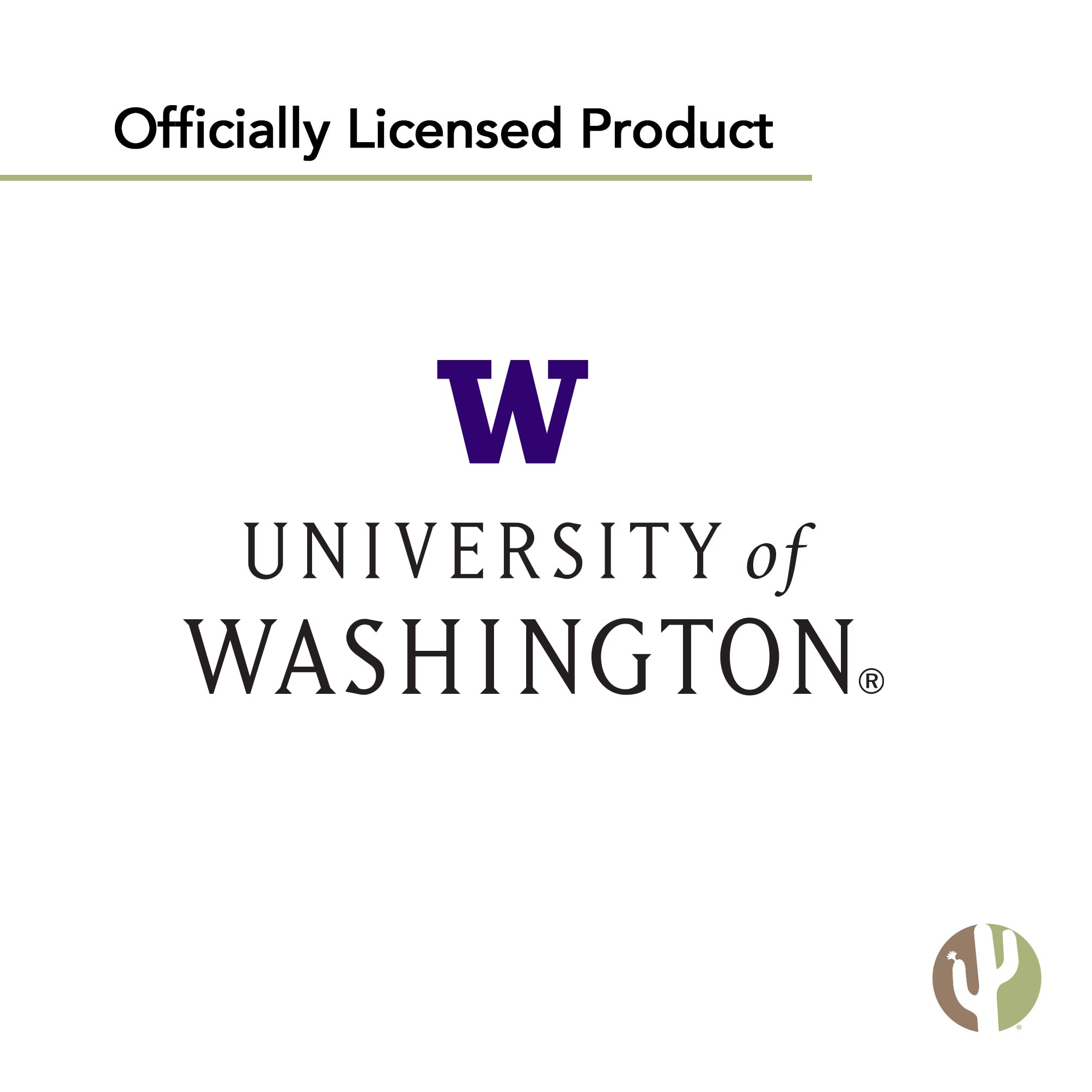 UW Huskies Vinyl Decals - University of Washington Stickers for Laptop, Water Bottle, Car & Scrapbook - Desert Cactus Design - Perfect for School Spirit, College Gifts & Fan Decor