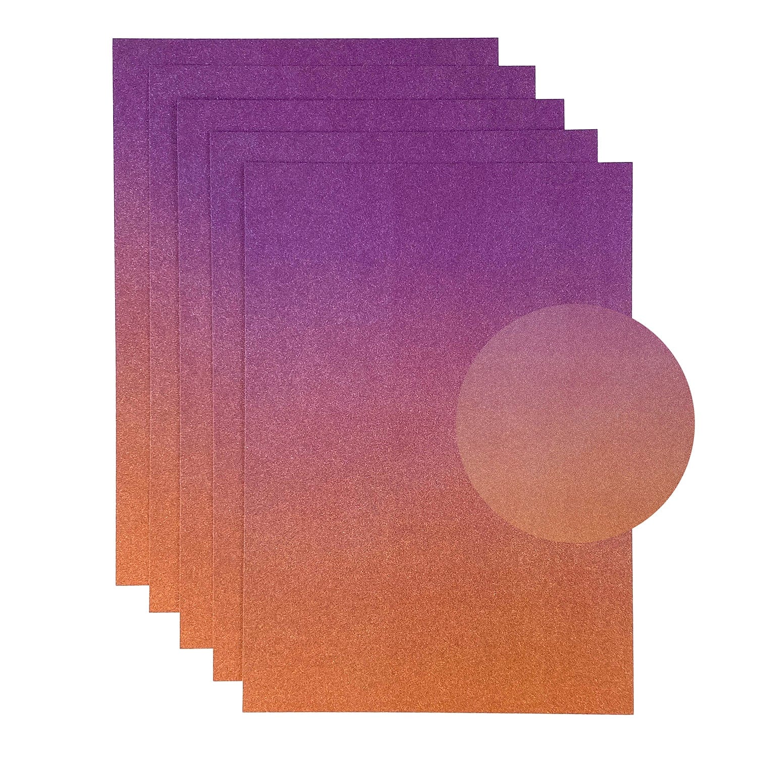 Ombre Glitter Cardstock Bundle - 2 Pack (DB157) for Scrapbooking, DIY Crafts, and Greeting Cards