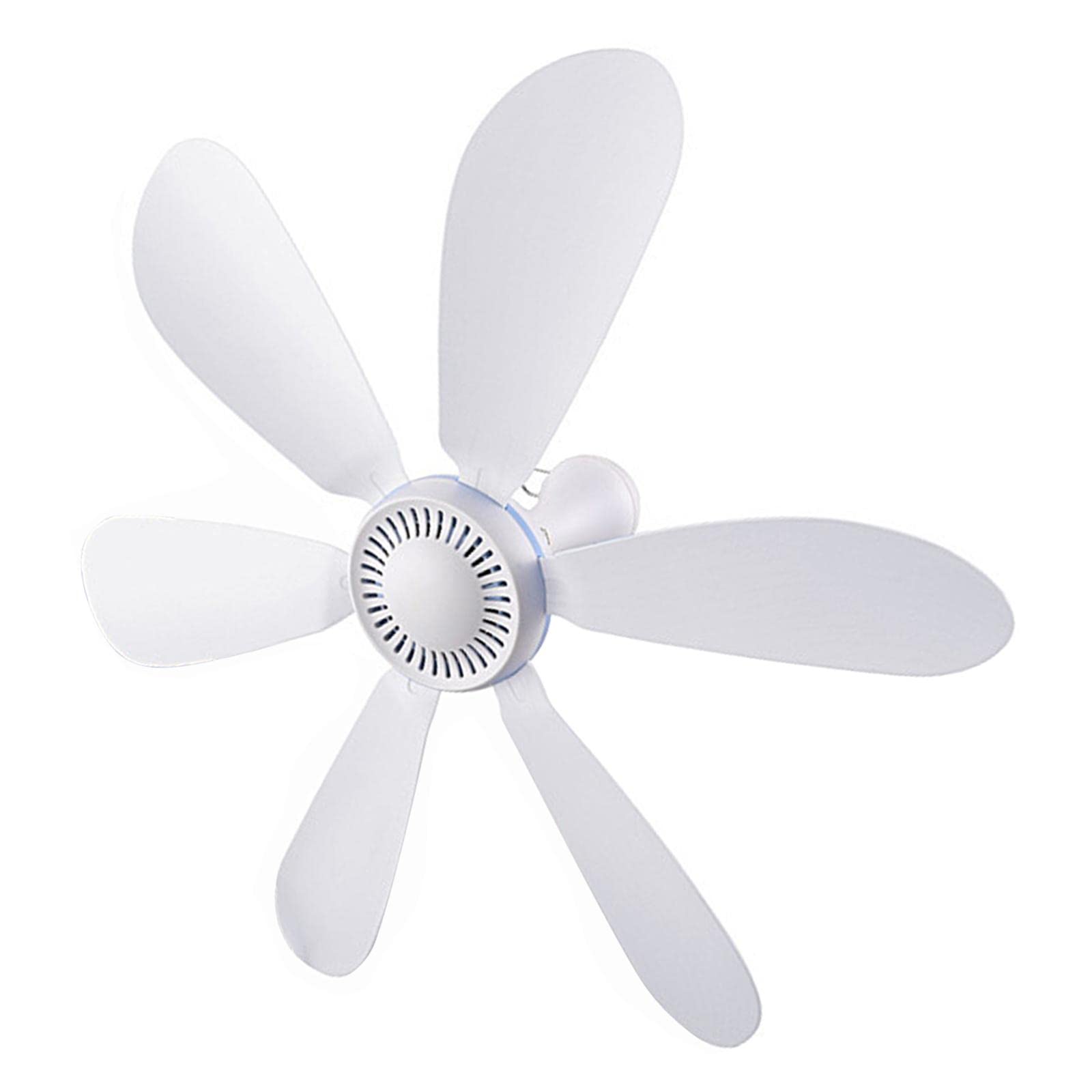 Baoblaze Mini USB Ceiling Fan - Quiet White Hanging Fan for Office & Basement