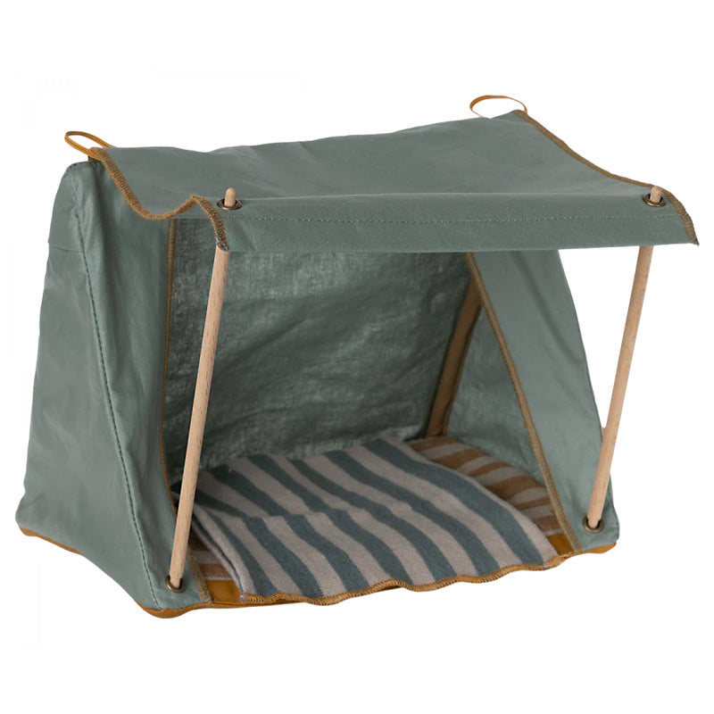 Maileg Happy Camper Tent for Kids - Miniature Mouse Playhouse for Imaginative Play | Perfect for Indoor Camping Adventures & Dollhouse Pretend Play