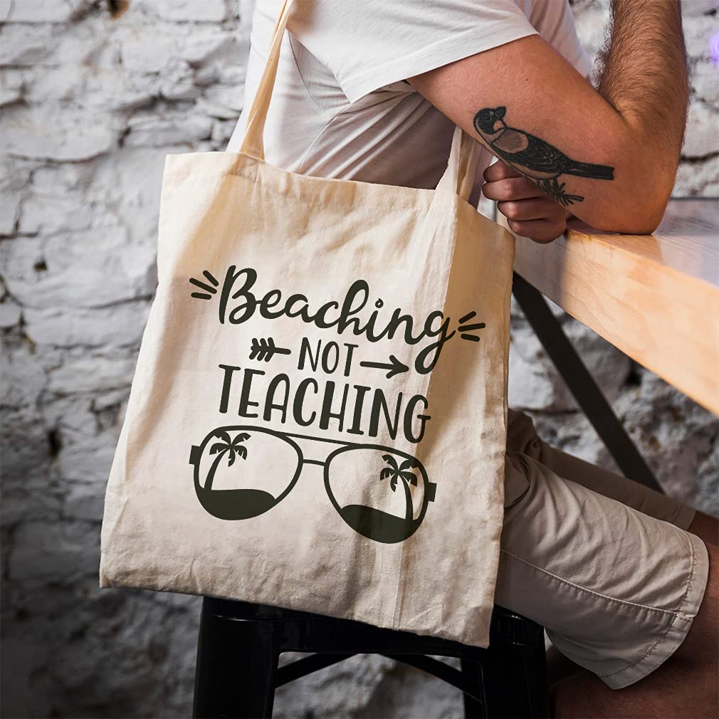 Eco-Friendly Canvas Tote Bag - Reusable Grocery Shopping Bag & Beach Tote for Women - Perfect for Groceries, Beach Trips, School & Daily Use | Durable & Stylish Carryall
