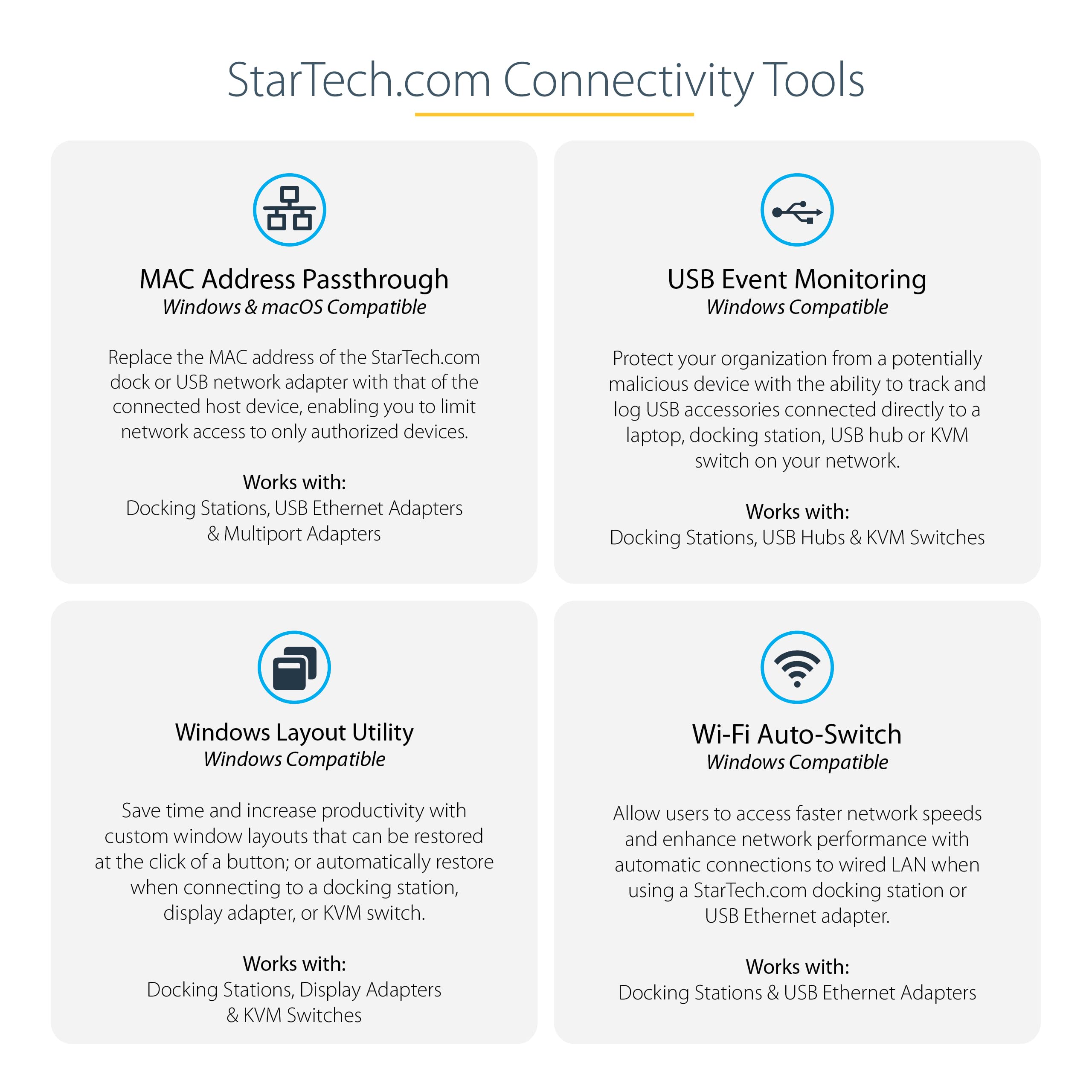 StarTech.com USB C Docking Station - 4K 60Hz Quad Monitor Support with DisplayPort & HDMI - Universal USB-C Hub with 100W Power Delivery - 1x USB-C & 3x USB-A Ports, Gigabit Ethernet, Audio (DK31C4DPPD) - Perfect for Home Office, Remote Work & Multi-Screen Productivity