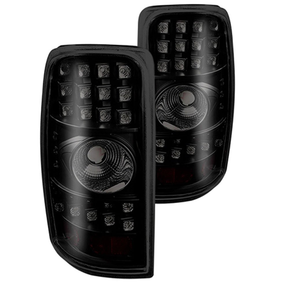 Winjet LED Tail Lights Assemblies - Street Series Smoke Lens for 2000-2006 Chevy Suburban/Tahoe/Yukon - Left & Right Pair - Durable Brake Lamps - Perfect for Night Driving & Custom Car Upgrades