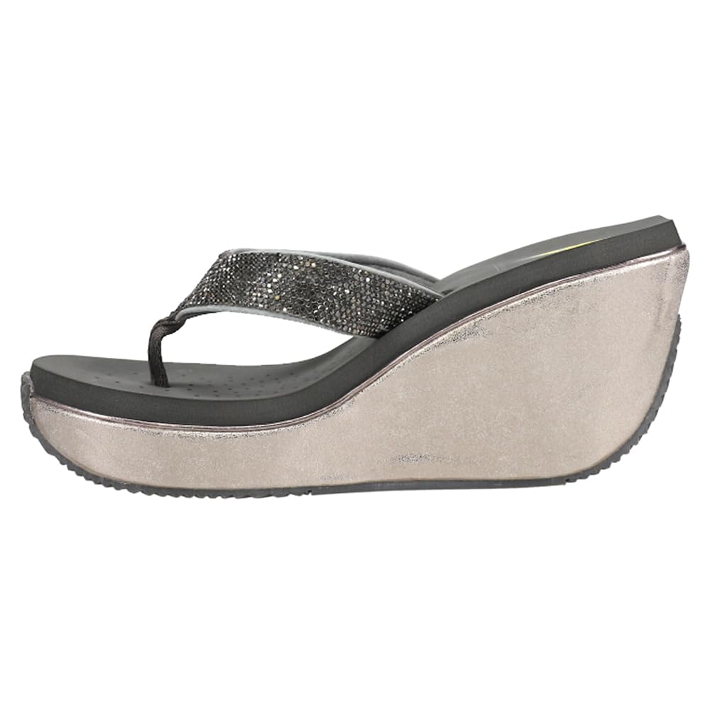 VOLATILE Women's Glimpse Wedge Sandals - Comfortable Summer Wedge Heel Sandals for Women, Fashionable Open Toe Shoes for Beach, Vacation & Casual Outings