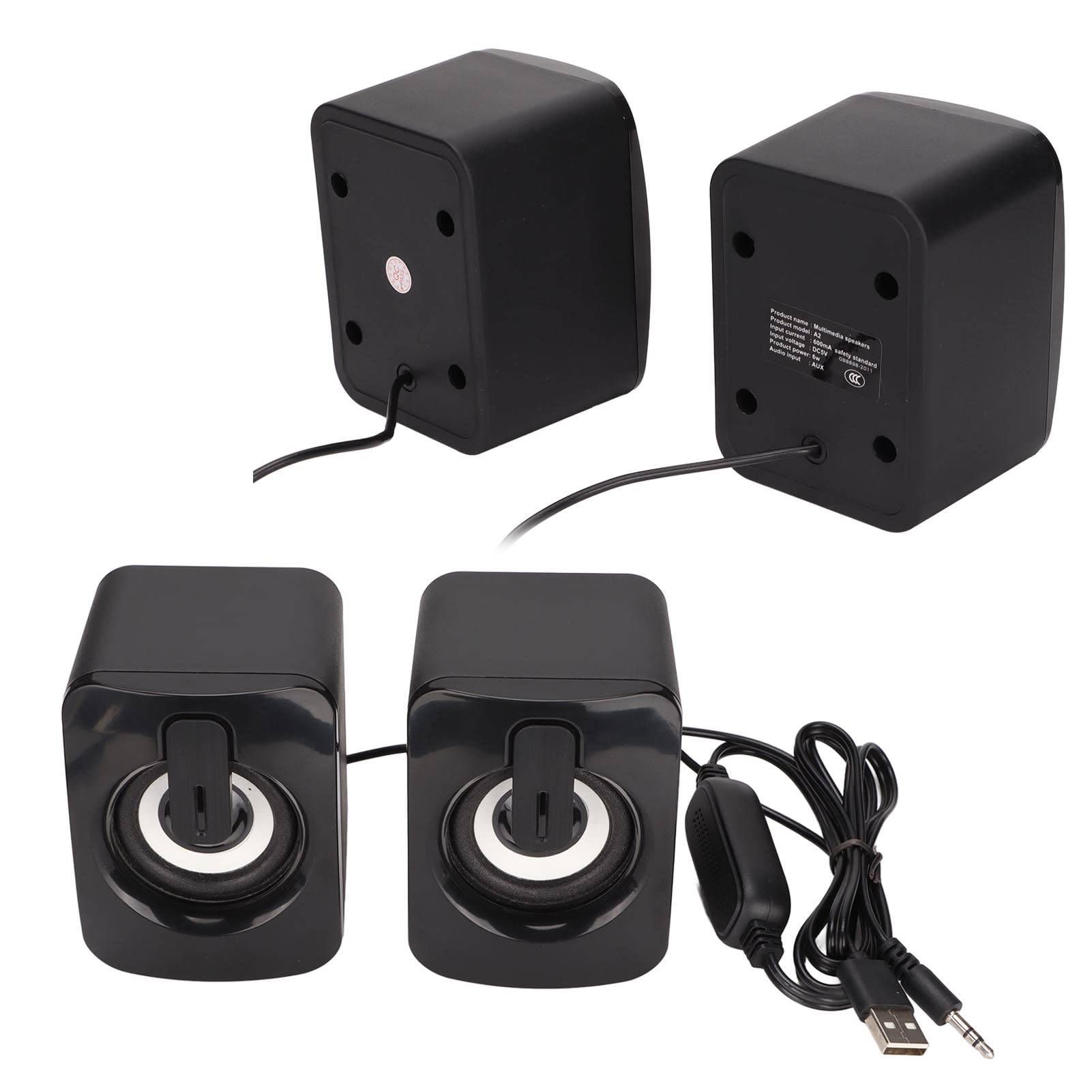 High-Quality Wired Computer Speakers for PC & Laptop - Clear Sound with Minimal Distortion | Perfect for Gaming, Home Office & Music Listening
