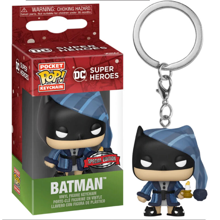 DC Universe Pocket Pop! Keychain - Holiday Batman Special Edition Collectible - Perfect for Gifts, Backpacks & Christmas Decorations