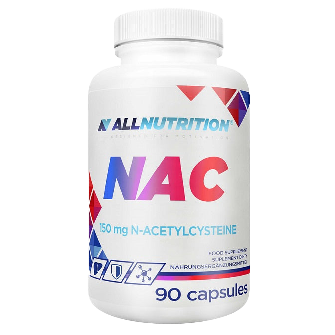 Allnutrition NAC (N-Acetyl Cysteine) 150mg - 90 Capsules | Antioxidant Supplement for Liver Support, Detox & Immune Health | Daily Wellness & Respiratory Support Supplement