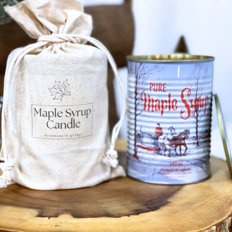 Chloe and Crown 8oz Maple Syrup Scented Soy Candle in Reusable Tin - Perfect for Home Decor, Relaxation & Gift Giving