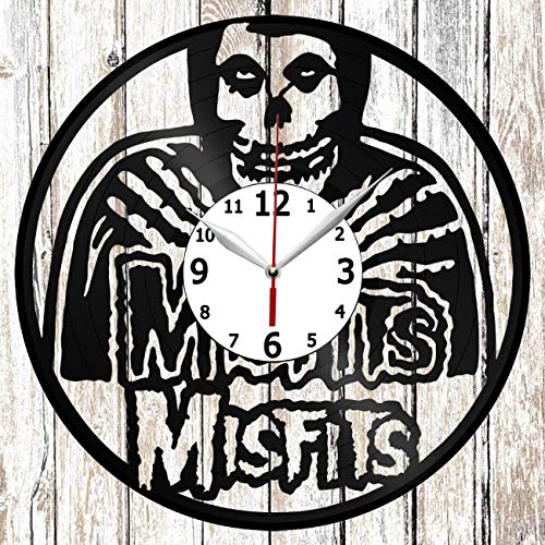 Unique Handmade Vinyl Record Wall Clock - Original Fan Art Home Decor, Black Exclusive Design - Perfect Gift for Music Lovers & Retro Style Room Decor