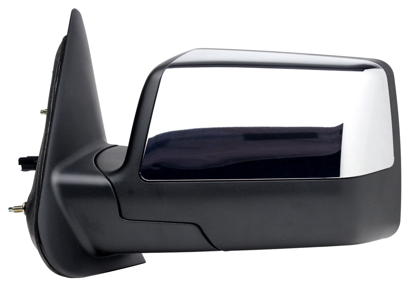 Fit System Driver Side Mirror for Ford Ranger - Textured Black with Chrome Cover, Foldaway & Power Adjustable - Replacement for Damaged or Worn Mirrors - Perfect for Off-Roading & Daily Commuting