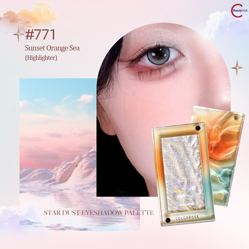 COLORROSE Water Ripple Highlighter - Starry River Light Glow Makeup | Shimmering Face & Body Highlighter for Natural Glow | Perfect for Night Out, Festival & Photoshoot Makeup