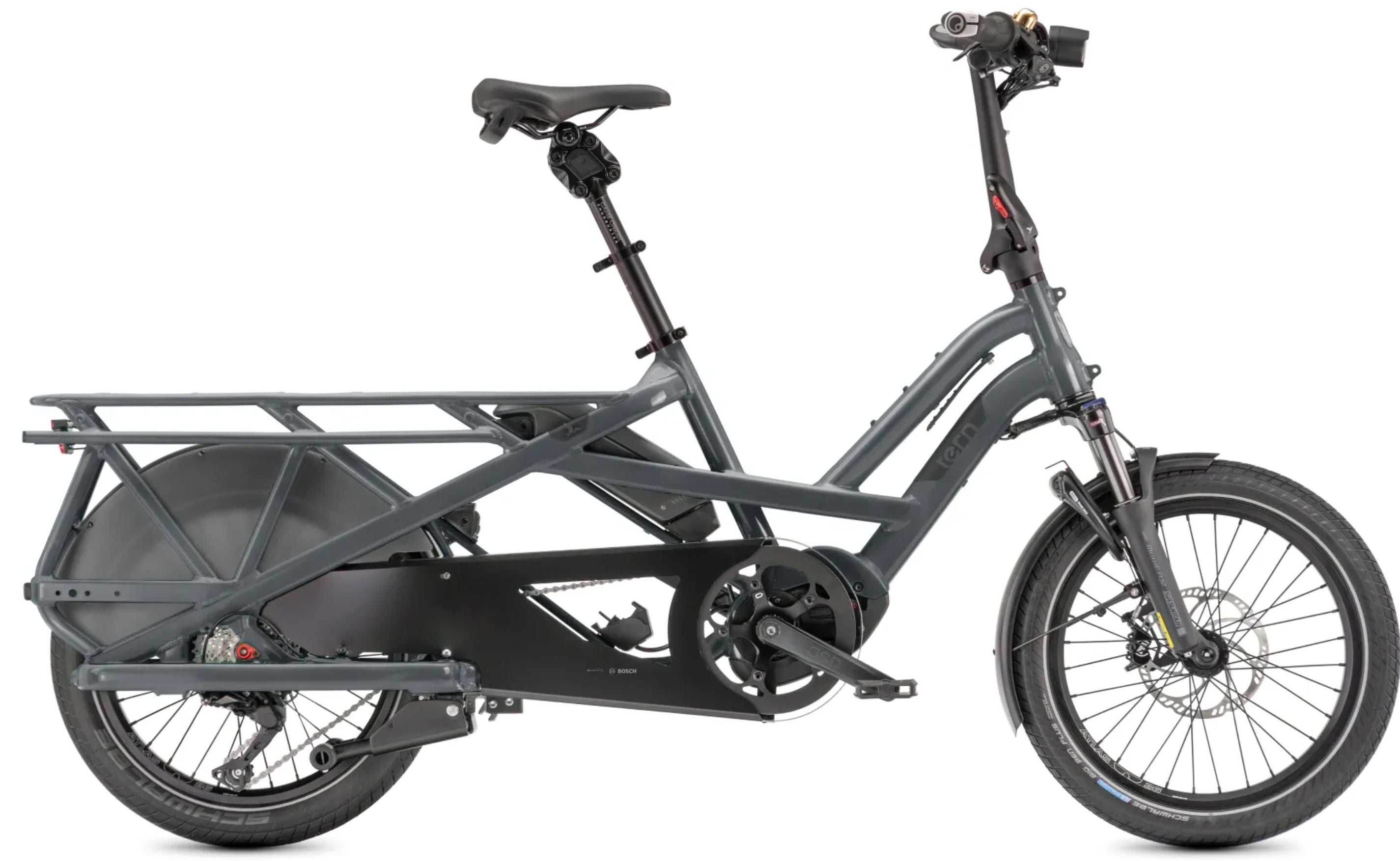 Tern GSD S10 LX Electric Cargo Bike - High-Capacity Urban Commuter for Families & Delivery - Perfect for School Runs, Groceries & City Transport