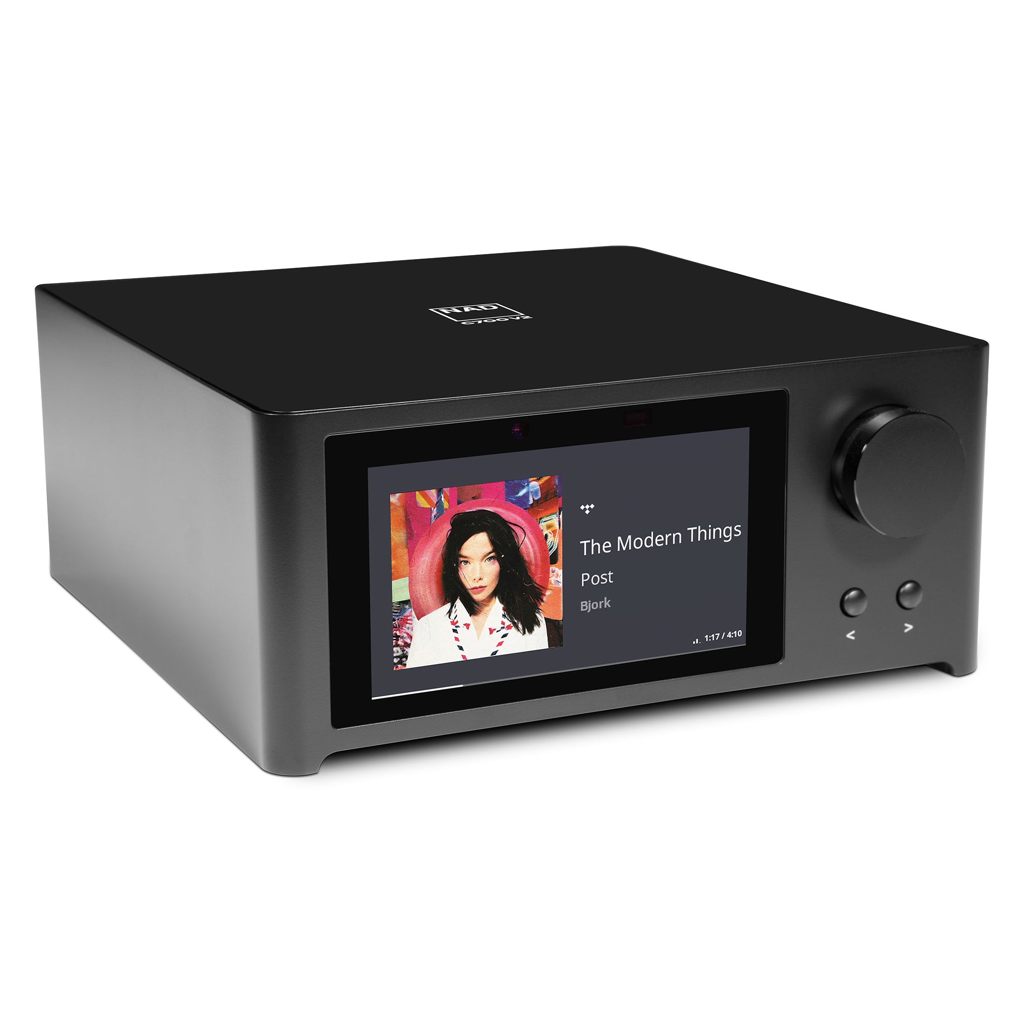 NAD C 700 V2 BluOS Streaming Amplifier - High Fidelity Stereo Receiver with Wi-Fi & Bluetooth - Perfect for Home Audio Systems & Music Streaming