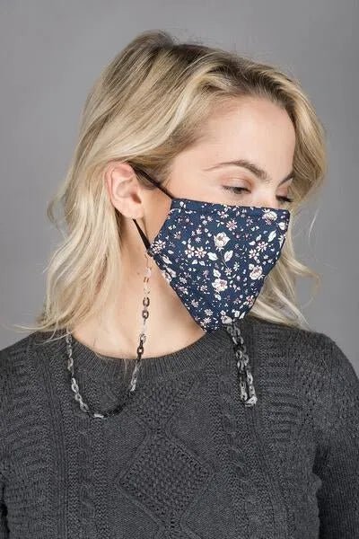 Elena Adjustable Convertible Mask Chain - Stylish & Comfortable Face Mask Holder for Women & Men - Perfect for Travel, Work, and Daily Use