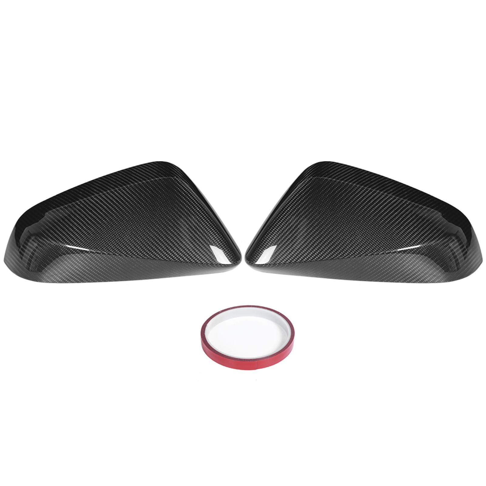 Black Dry Carbon Fiber Car Side Mirror Covers for Lexus RX350 RX450H NX200 NX300 LHD - Rearview Mirror Trim, Wing Mirror Shell Replacement (Perfect for Car Enthusiasts & Customization)