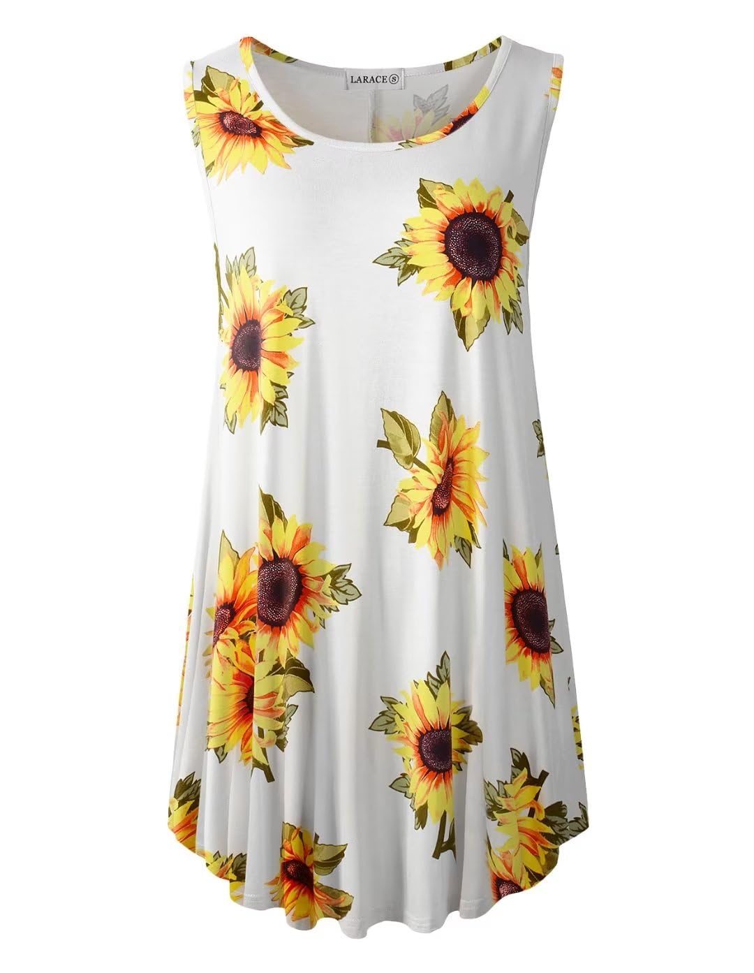 **LARACE Plus Size Women's Tank Tops - Sleeveless Tunic Tops for Summer, Casual Swing Shirts to Wear with Leggings | Perfect for Yoga, Beach & Everyday Outfits**