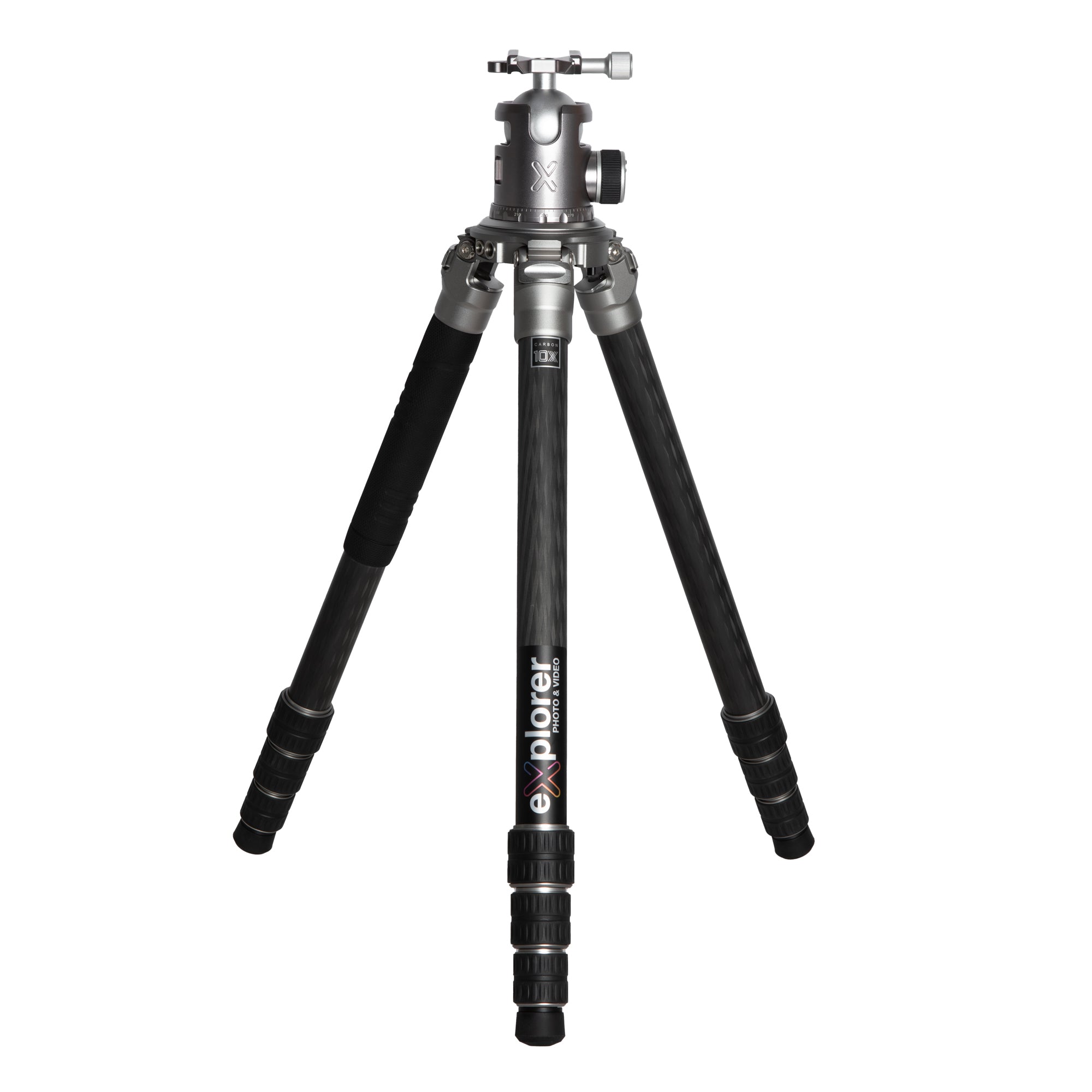 Explorer EX ACPROKIT Professional Carbon Fiber Tripod with XL Ball Head - Lightweight Travel Tripod for DSLR Cameras, Perfect for Outdoor Photography, Hiking & Travel Adventures