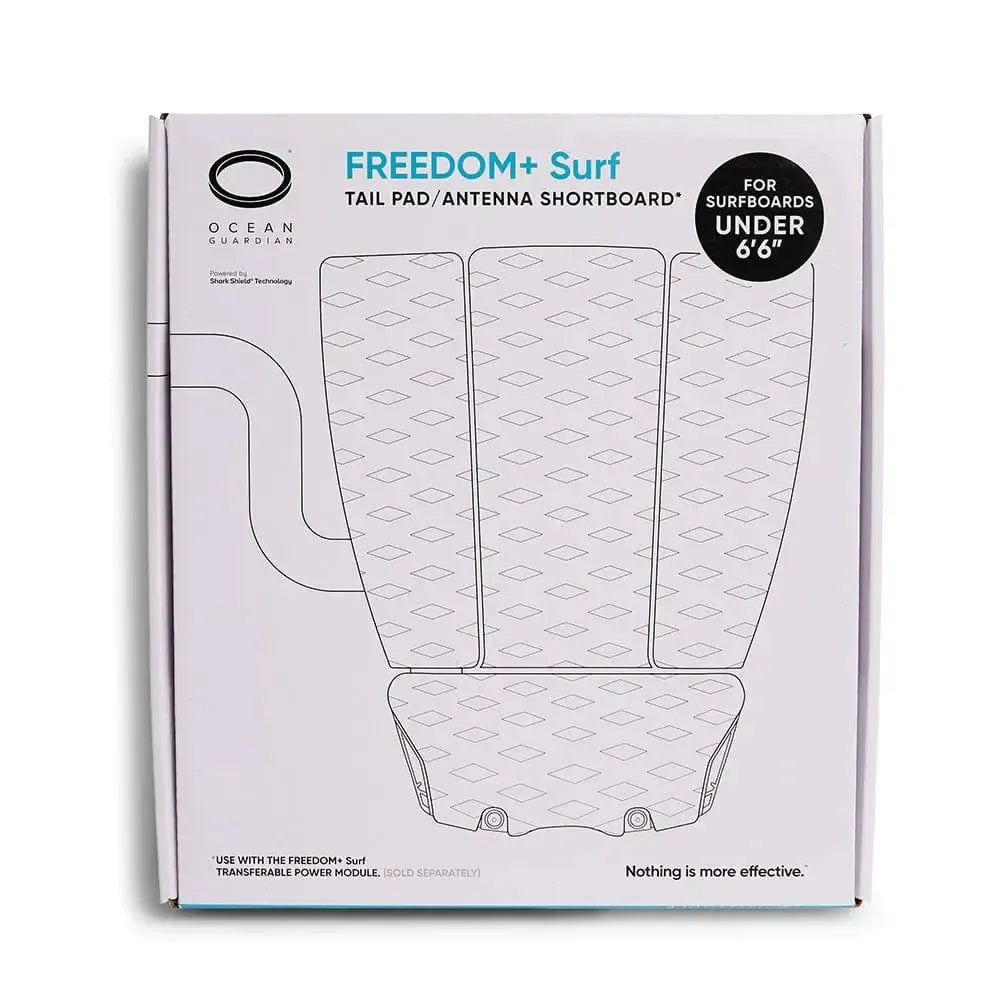 Ocean Guardian FREEDOM+ Surf Leash for Shortboards - Shark Deterrent Technology for Surfers | Perfect for Coastal Surfing and Ocean Safety