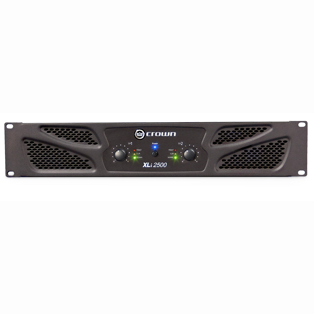 Crown XLI2500 Professional Power Amplifier - 2500W High-Performance Audio Amp for Live Sound, DJ Gigs & Studio Recording