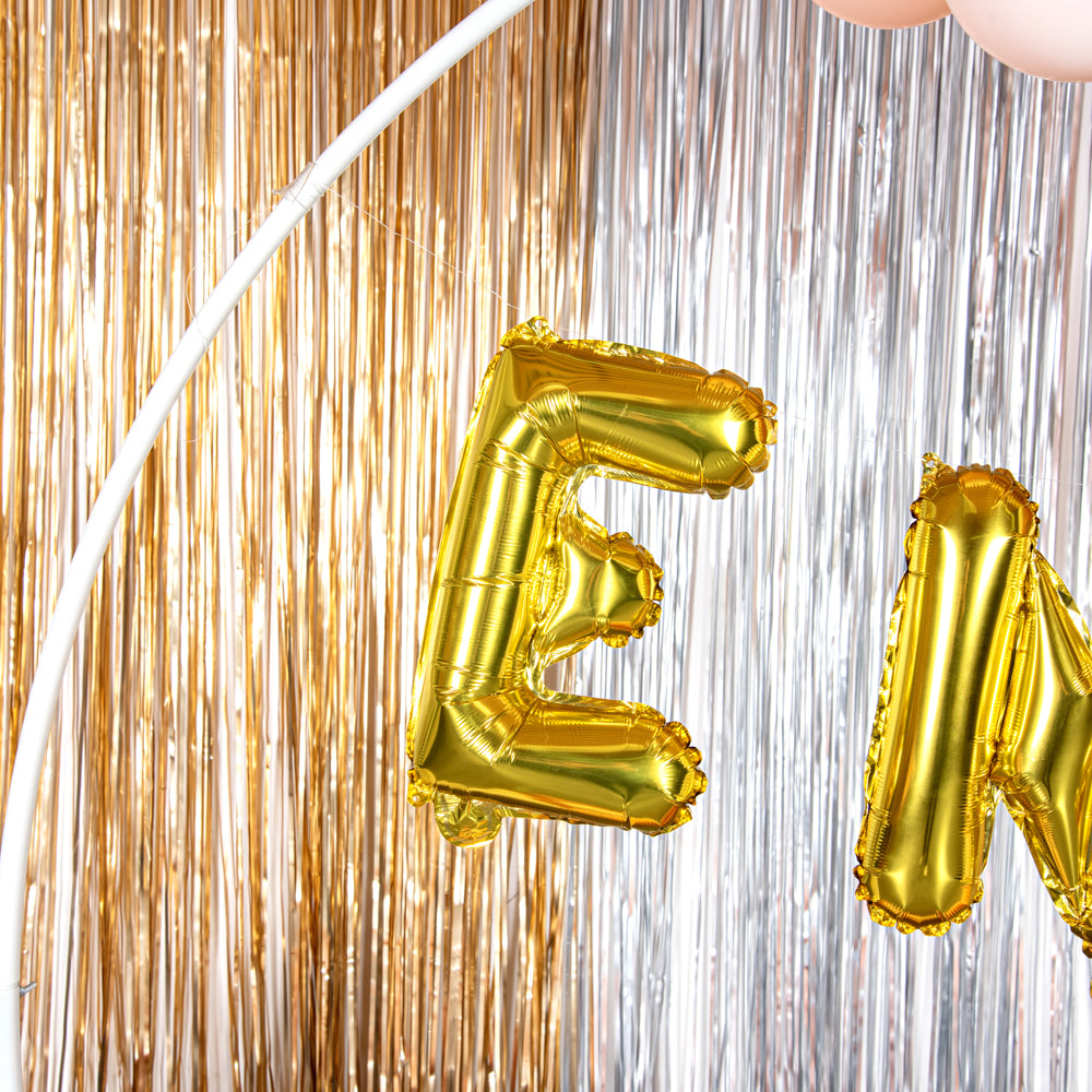 Balloonify Gold Mylar Letter E Balloon - 16 Inch Large Foil Alphabet Balloon for Birthday Party Decorations, Baby Shower, Graduation & Anniversary Celebrations