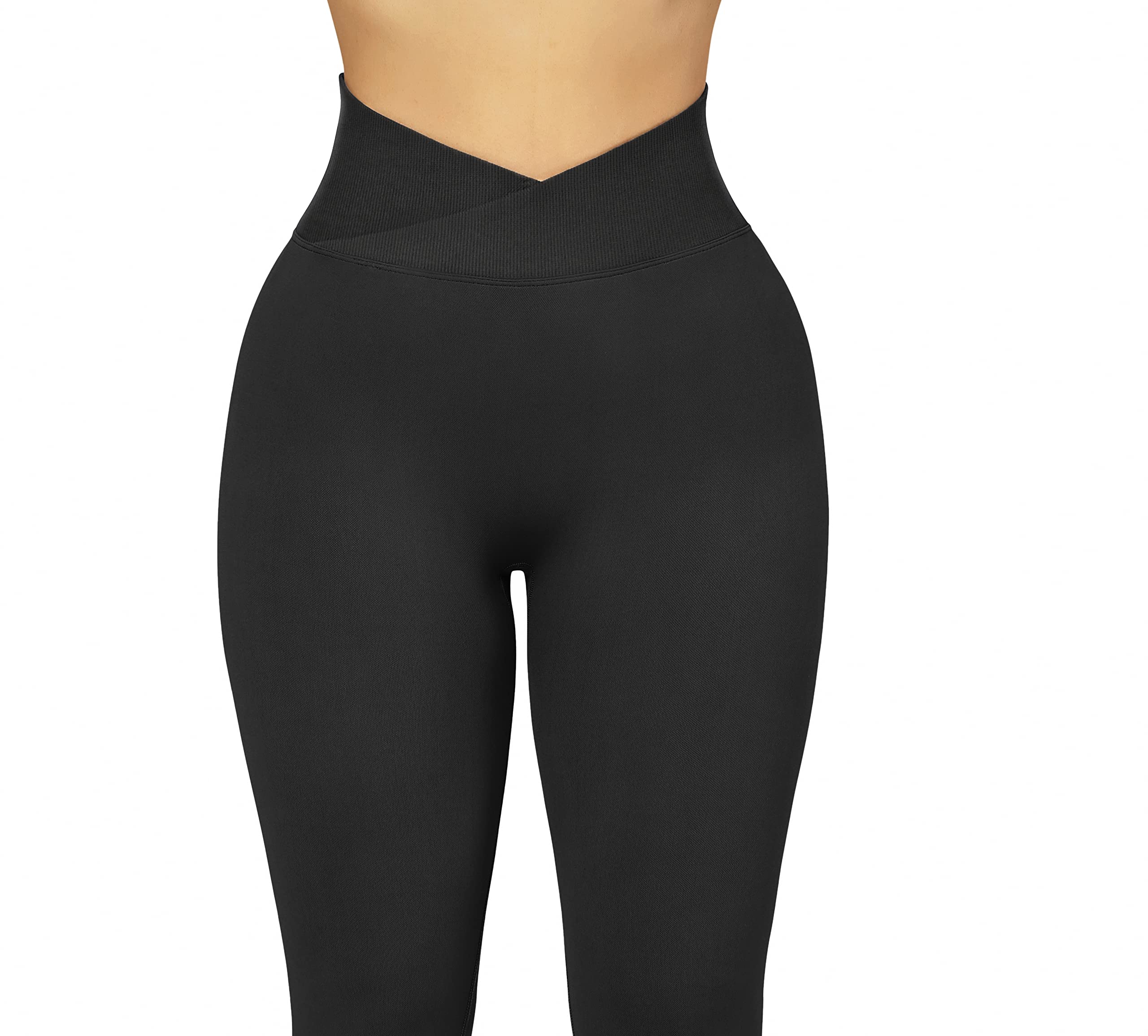 RXRXCOCO Women's High Waist Seamless Yoga Pants - Butt Lifting Workout Leggings for Gym, Running & Fitness | Compression Activewear for Women