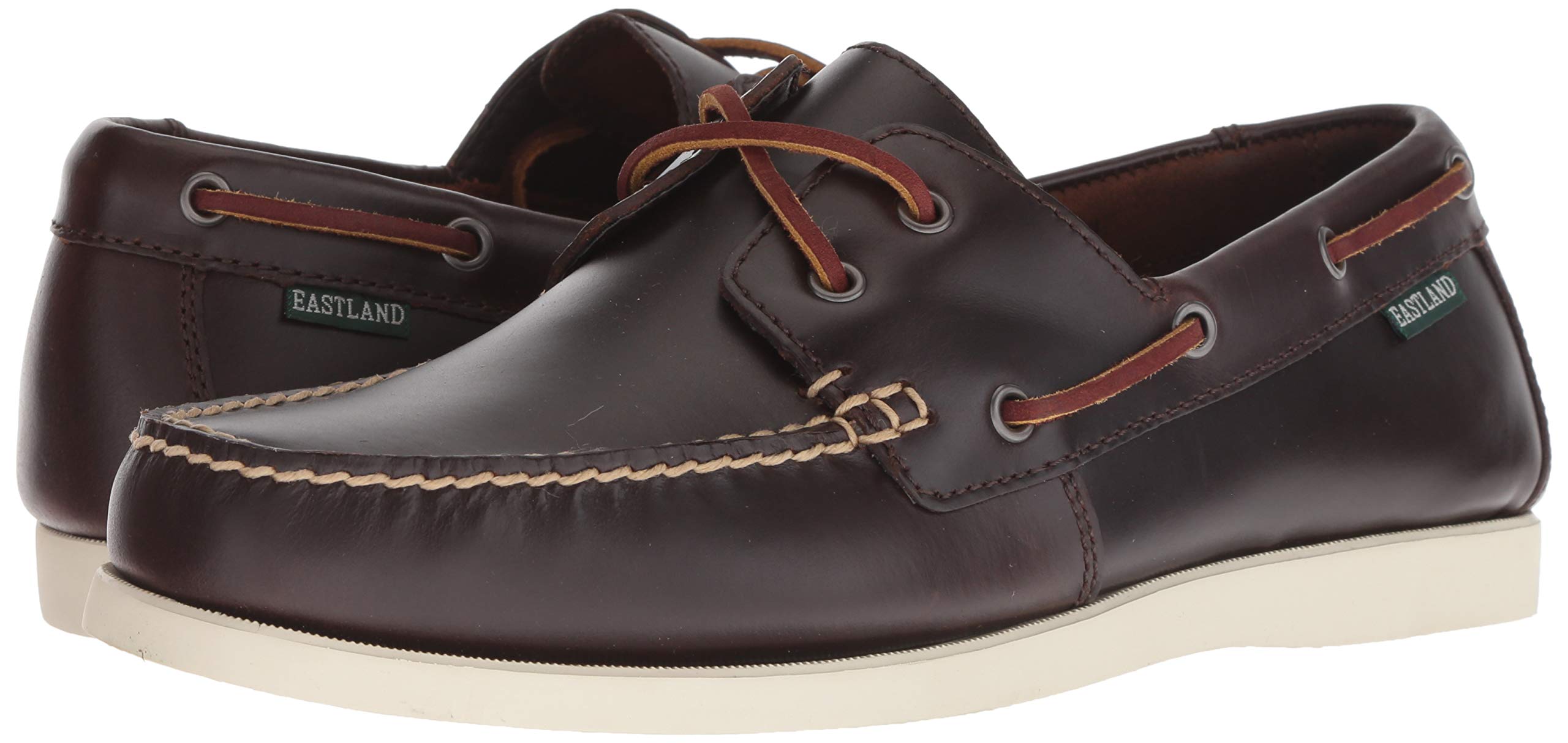 Eastland Men's Seaport Boat Shoes - Classic Leather Slip-On Loafers for Casual & Outdoor Wear - Perfect for Sailing, Boating, and Summer Fashion