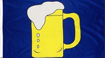 3' x 5' Polyester Beer Mug Novelty Flag - Perfect for Tailgating, Bar Decor & Sports Fan Gifts