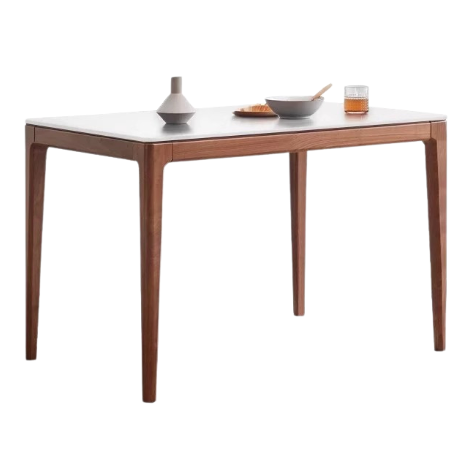 51.2x31.5x29.5 inch / 130x80x75 сm / Rich Dark Walnut Color top White color /Black Walnut Dining table