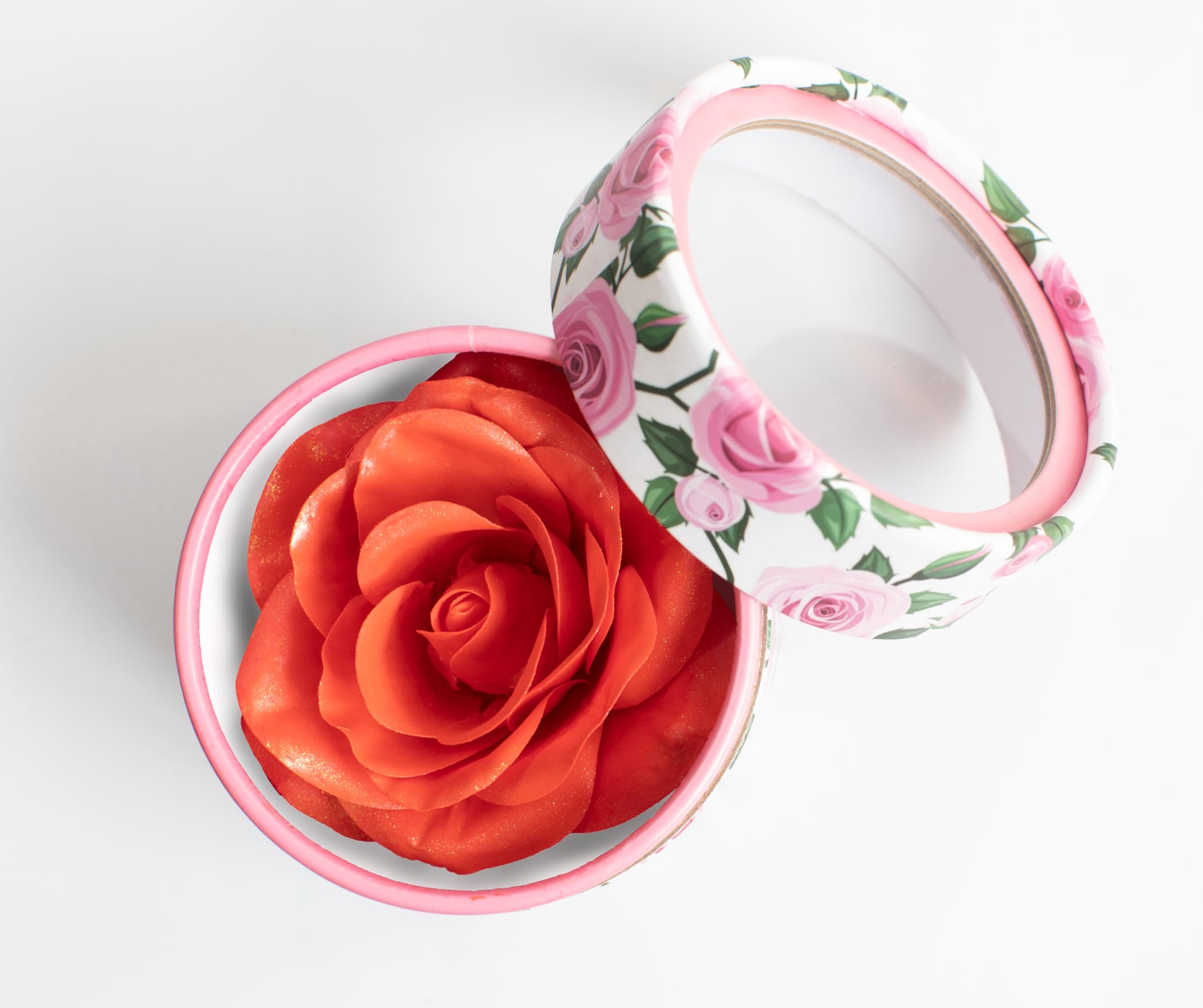 3D Rose Petal Makeup Blush - Highlighter & Gift Set | Rare Beauty Blush in Real Rose Flower Shape | Red & Orange Shades for Cheeks & Contouring | Perfect for Weddings, Parties & Everyday Glam