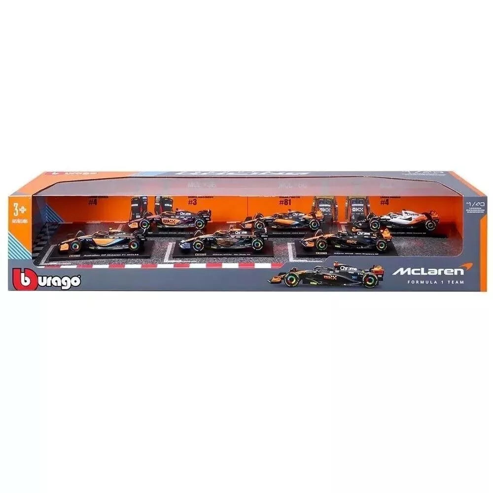 Bburago 1:43 Scale Formula 1 Racing Car Collection - 6 Pack Die-Cast Model Cars for F1 Fans | Perfect for Display, Collecting & Racing Enthusiasts