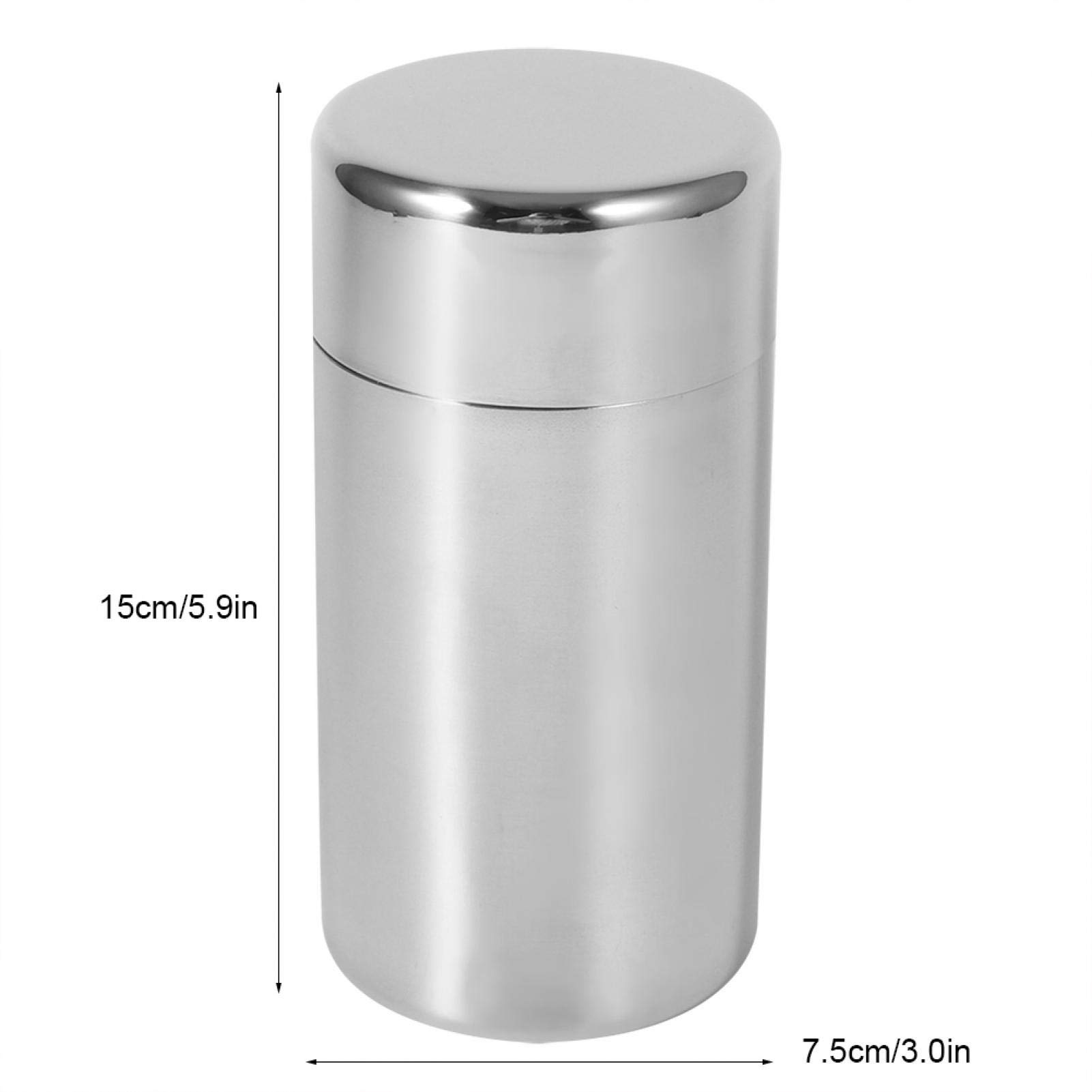 Tyenaza Airtight Stainless Steel Tea Canister with Double Seal Lids - Food Storage Container for Loose Leaf Tea, Coffee Beans, Herbs, Spices & Candy - Perfect for Kitchen Pantry Organization & Coffee Bar Display
