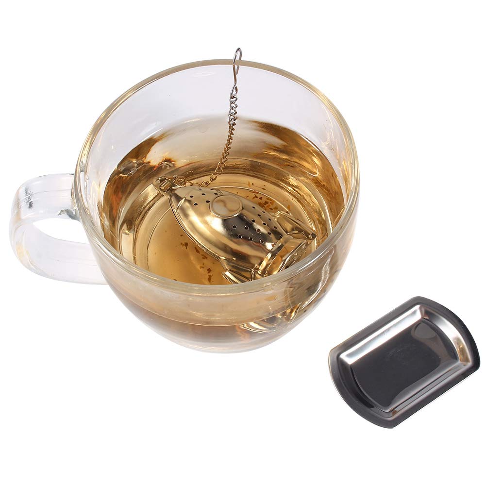GLOGLOW Cute Stainless Steel Tea Infuser - Loose Leaf Tea Strainer Filter for Herbal & Spice Teas | Perfect for Home, Office & Tea Lovers | BPA-Free & Easy to Clean