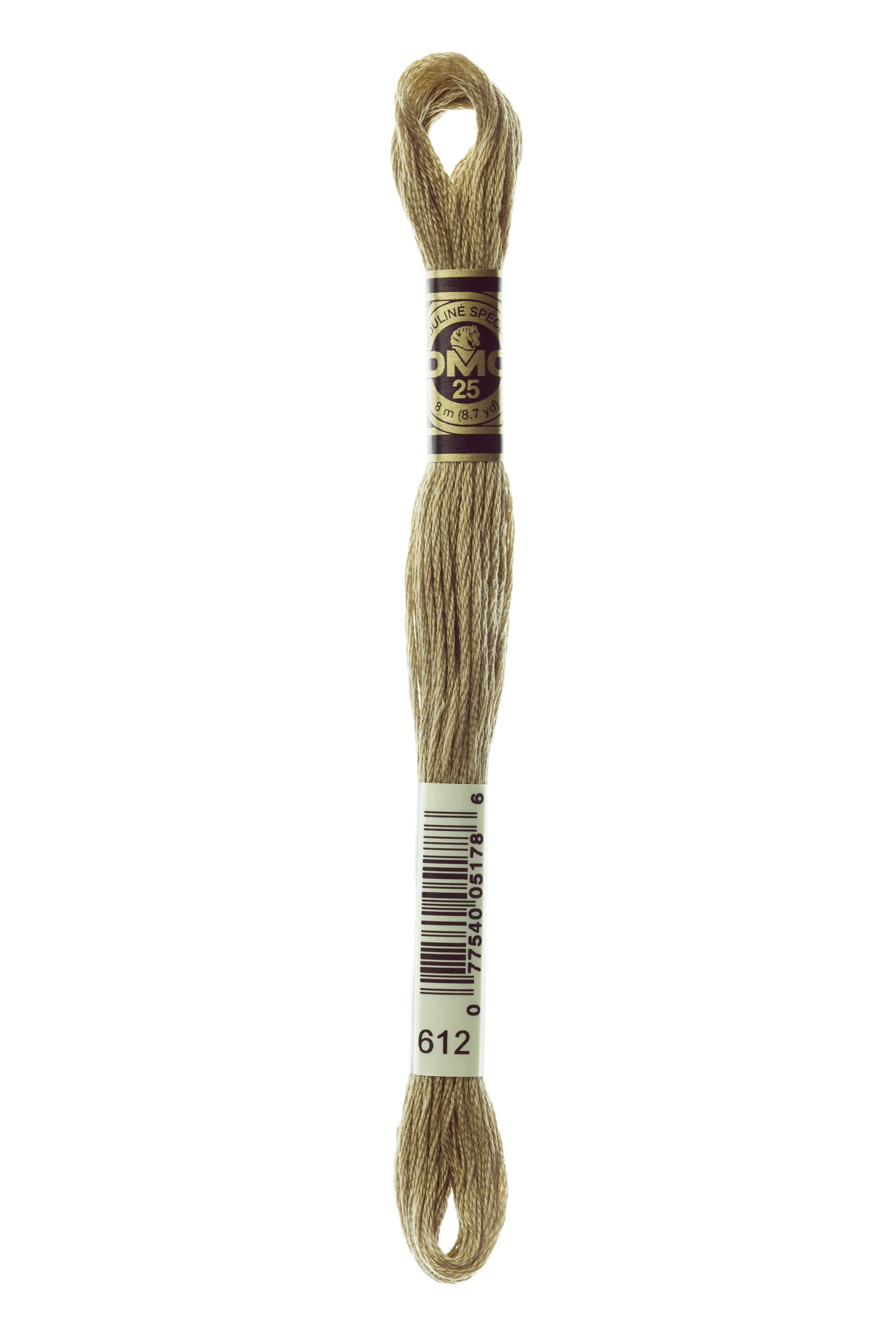 DMC 612 Cotton Embroidery Floss - 100% Mercerized Thread for Cross Stitch, Needlepoint & Hand Embroidery - Perfect for DIY Crafts, Scrapbooking & Home Decor Projects