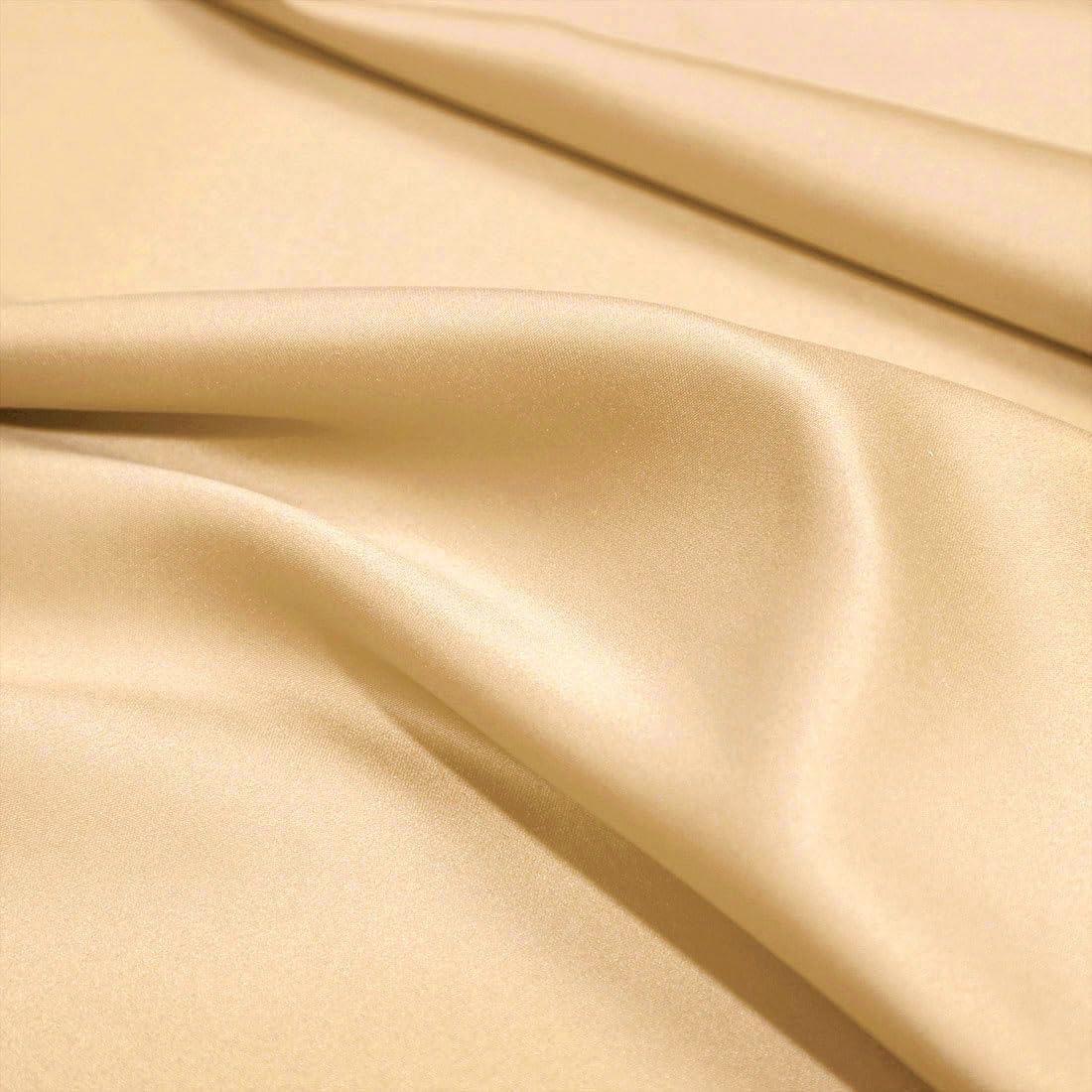 Luxury Satin Body Pillow Case - 21x54 Inch Champagne Silky Pillow Cover with Zipper for Hair & Skin Care | Soft Bedding for Adults, Back Support Pillowcase for Sleeping, Reading & Relaxation