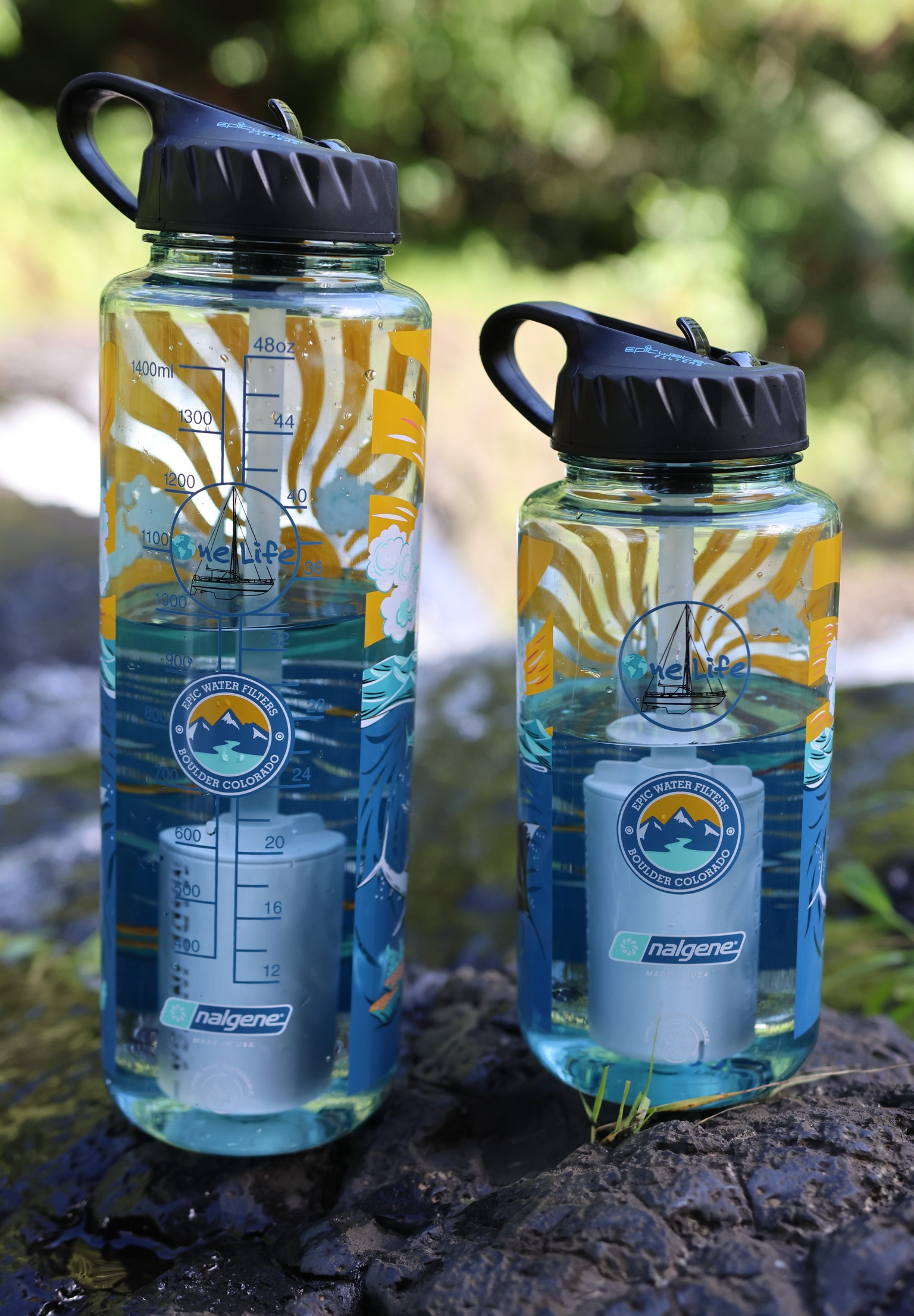Nalgene OG Sailing Water Bottle - 32oz & 48oz BPA-Free Tritan Plastic | Perfect for Outdoor Adventures, Hiking, Camping & Daily Hydration
