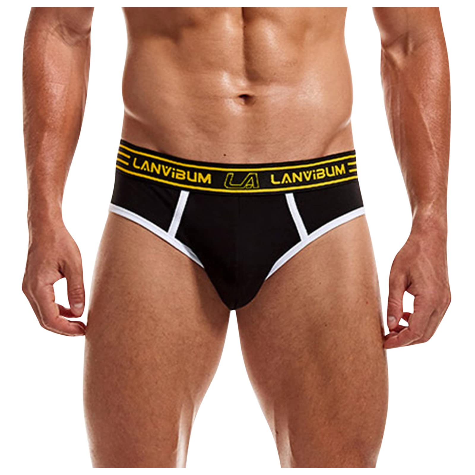 **Sexy Men's Briefs - Comfortable Solid Color Underwear for Daily Wear & Intimate Moments - Soft Cotton Knickers for Men**
