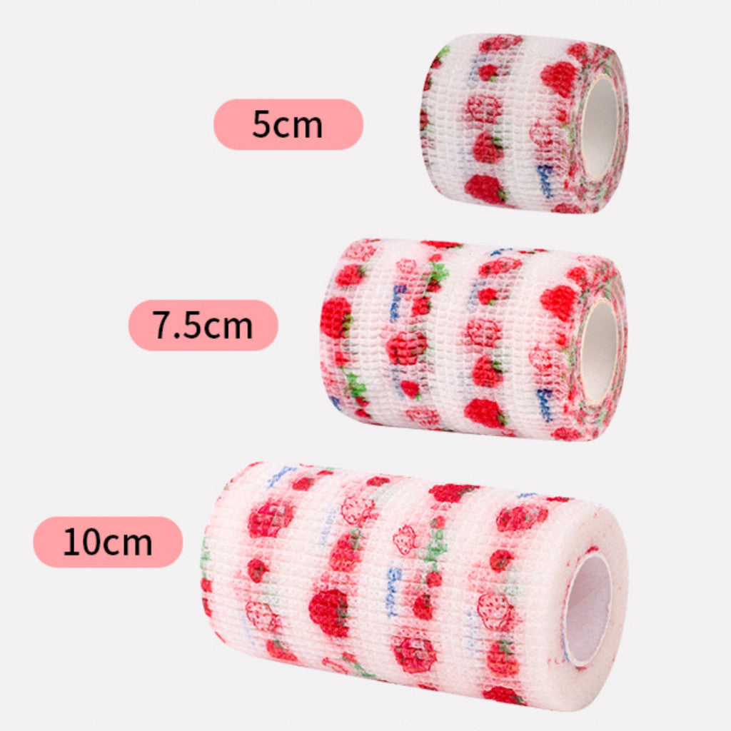 **Self-Adhesive Pet Bandage Wrap - 5cm, 7.5cm, 10cm Elastic Medical Tape for Dog & Cat Wound Care, Foot Protection & Injury Recovery - Ideal for Post-Surgery, Sprains & First Aid**
