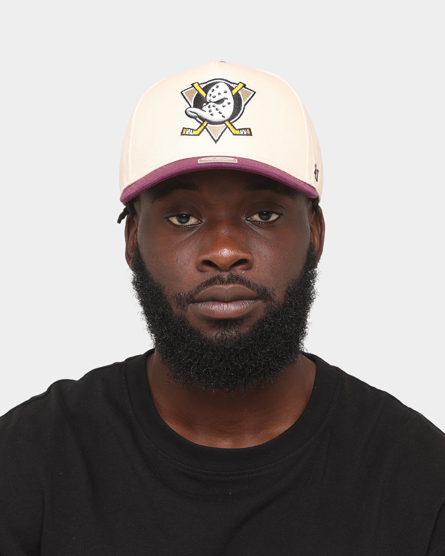 47 Brand Anaheim Ducks 'Ducks' Legend Replica '47 MVP DT Snapback Natural Hat - Official NHL Licensed Adjustable Baseball Cap for Men & Women - Perfect for Game Day, Sports Fans & Streetwear Fashion