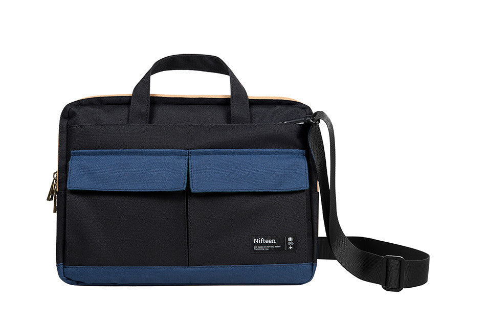 Nifteen Slim Messenger Bag for 13 Inch Laptop - Lightweight & Durable Crossbody Briefcase for Work, School & Travel - Perfect for Business Professionals & College Students
